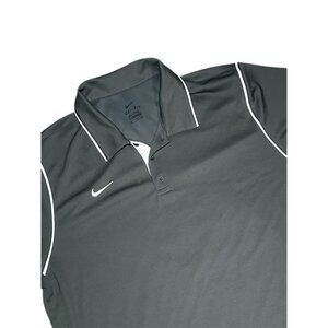 Nike Gung-Ho Men XXL Short Sleeve Black Performance Golf Polo Breathable Dri-Fit